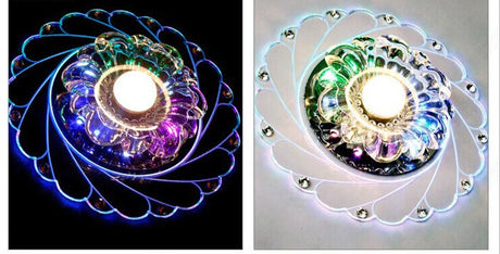 Living Room Colorful Led Aisle Light Corridor Light Crystal Corridor Light Entrance Corridor Light Balcony Creative Downlight