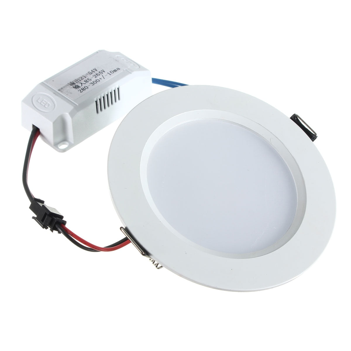 LED Recessed 10PCS Round Ceiling Panel Light Led Down Light Downlight Fixture Lamp Bulb AC85-265V 9W Warm White/White Lighting