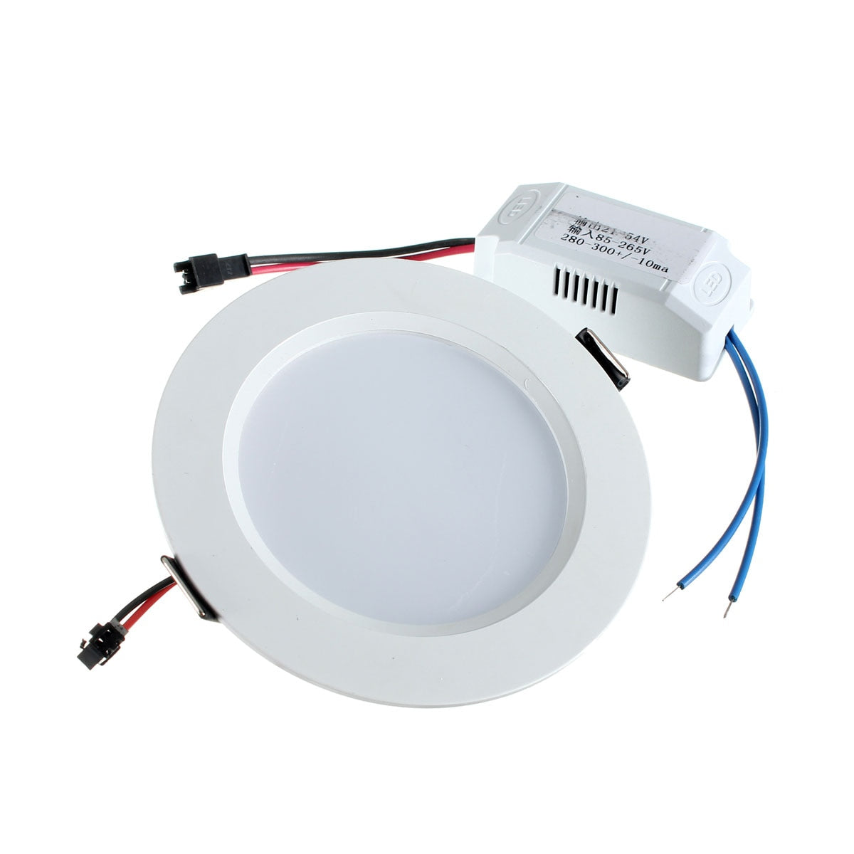 LED Recessed 10PCS Round Ceiling Panel Light Led Down Light Downlight Fixture Lamp Bulb AC85-265V 9W Warm White/White Lighting