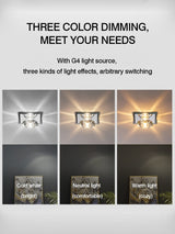 MOONSHADOW Led Downlights Exquisite Crystal Living room Led Aisle Corridor Lamp 5W Home Ceiling downlight 220V