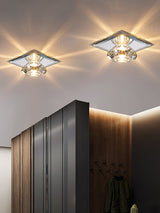 MOONSHADOW Led Downlights Exquisite Crystal Living room Led Aisle Corridor Lamp 5W Home Ceiling downlight 220V