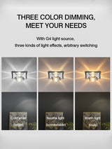 MOONSHADOW Led Downlights Exquisite Crystal Living room Led Aisle Corridor Lamp 5W Home Ceiling downlight 220V