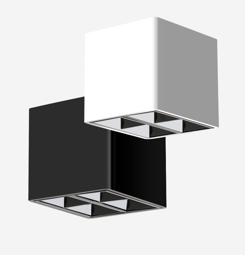 NEW fashion White Black Ceiling 8w LED COB Small spotlight  business hotel engineering wall wash lamp interior lighting