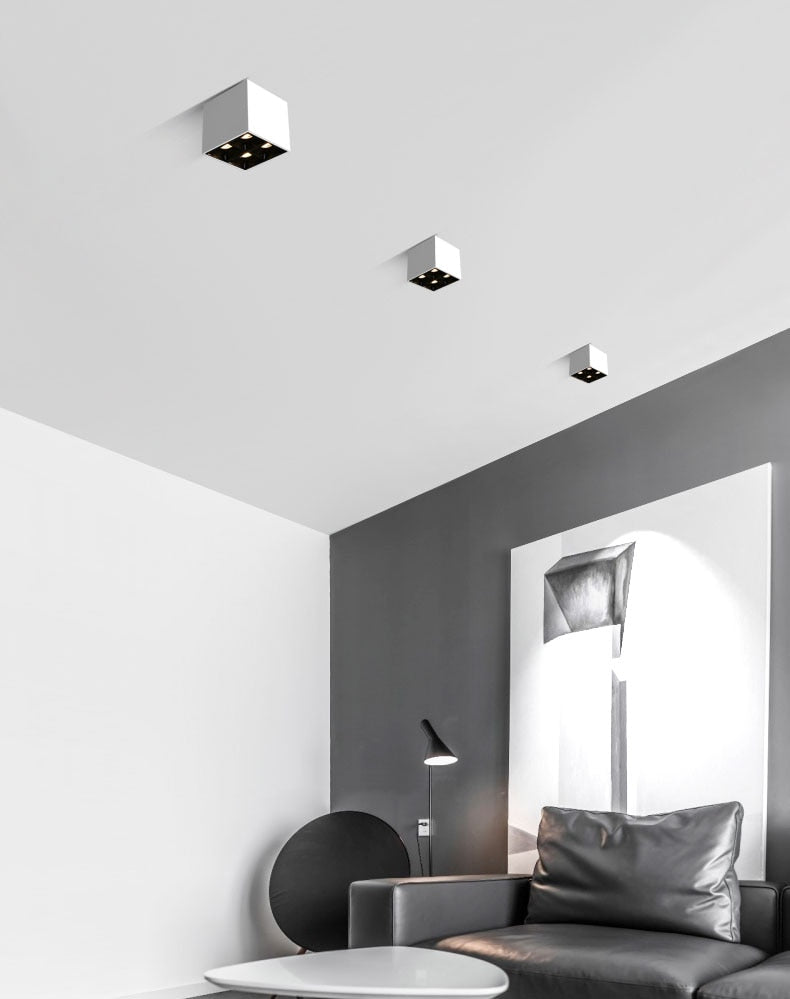 NEW fashion White Black Ceiling 8w LED COB Small spotlight  business hotel engineering wall wash lamp interior lighting