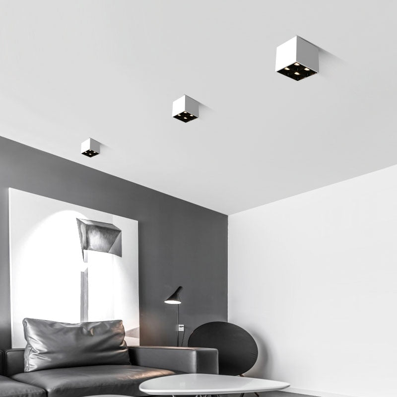 NEW fashion White Black Ceiling 8w LED COB Small spotlight  business hotel engineering wall wash lamp interior lighting