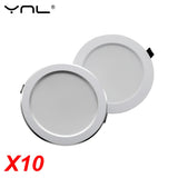 LED Downlight 10pcs 7W 9W 12W 15W 18W AC 220V 240V Recessed Round Spot LED Lamp Kitchen Indoor Lighting Warm White Cold White