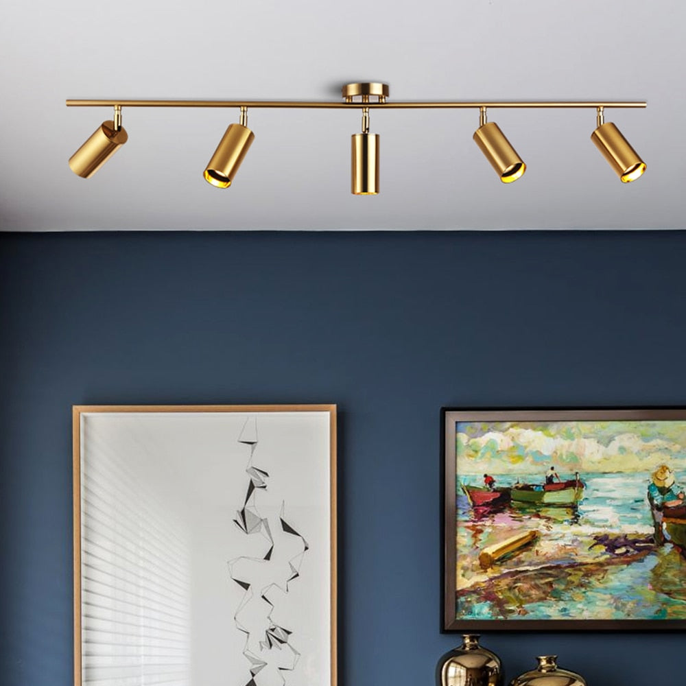 Cloakroom Ceiling Lamp Nordic Aluminum Clearly Installed Track Led Chandelier Background Wall Led Spotlight Downlight Light