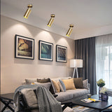 Cloakroom Ceiling Lamp Nordic Aluminum Clearly Installed Track Led Chandelier Background Wall Led Spotlight Downlight Light