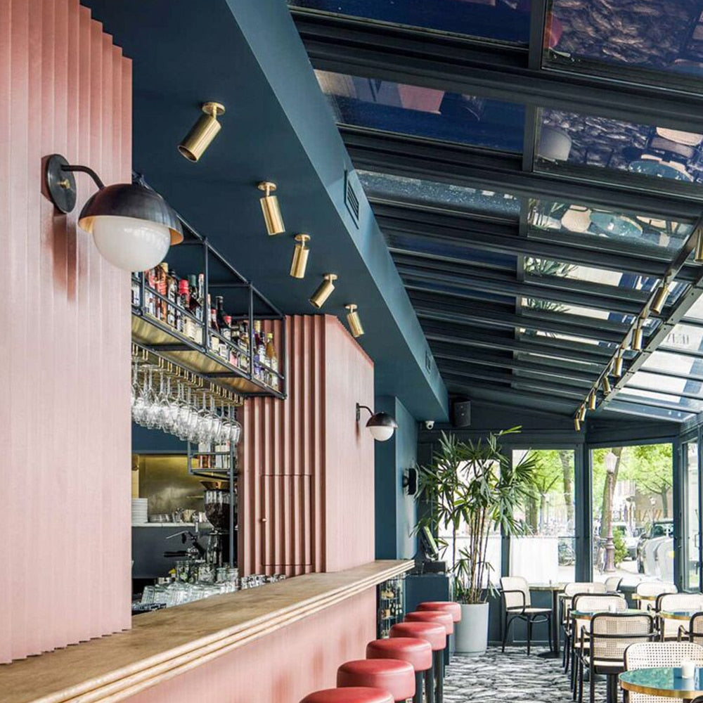 Cloakroom Ceiling Lamp Nordic Aluminum Clearly Installed Track Led Chandelier Background Wall Led Spotlight Downlight Light