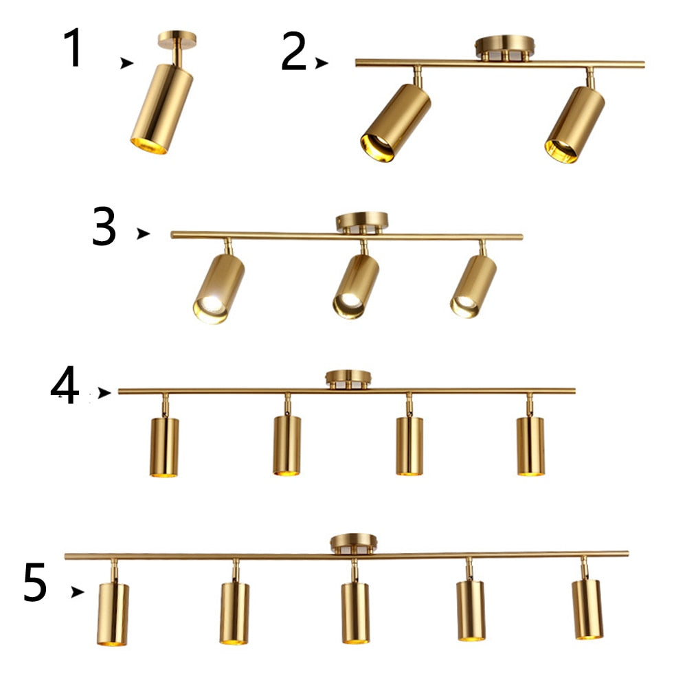 Cloakroom Ceiling Lamp Nordic Aluminum Clearly Installed Track Led Chandelier Background Wall Led Spotlight Downlight Light