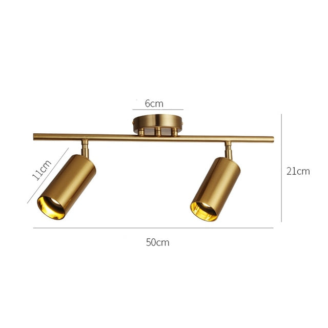 Cloakroom Ceiling Lamp Nordic Aluminum Clearly Installed Track Led Chandelier Background Wall Led Spotlight Downlight Light