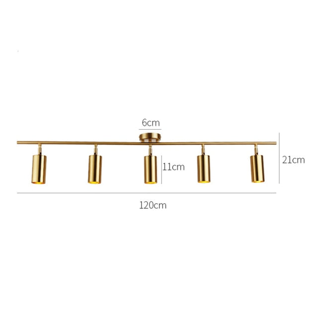 Cloakroom Ceiling Lamp Nordic Aluminum Clearly Installed Track Led Chandelier Background Wall Led Spotlight Downlight Light