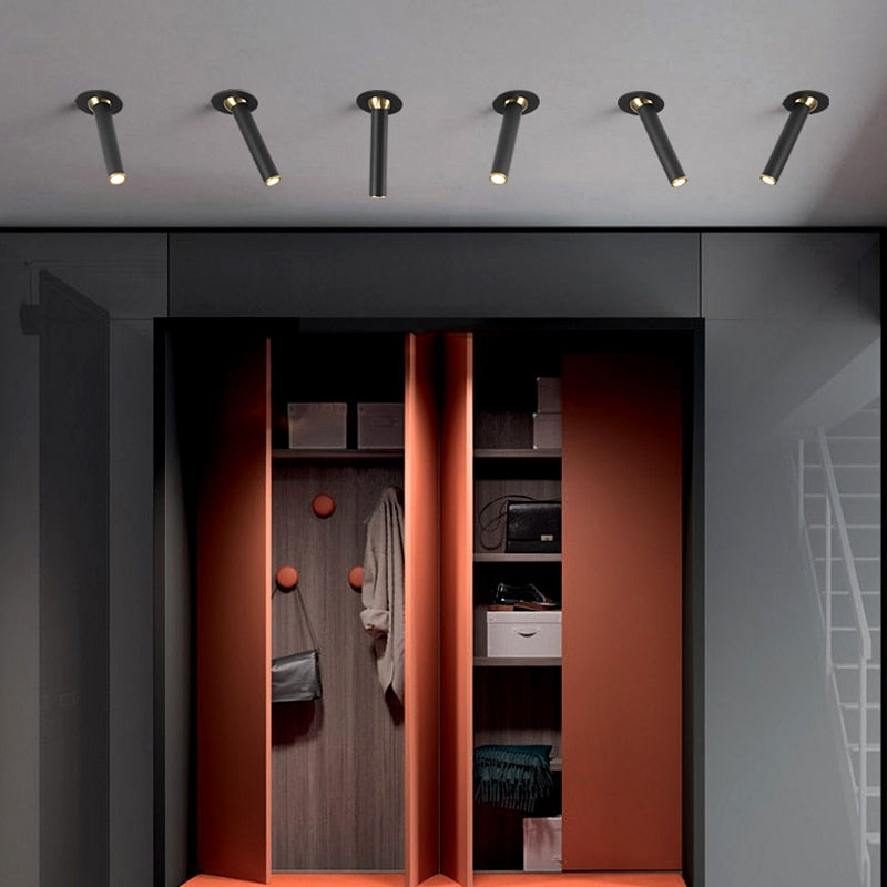 Spotlight living room industrial style lamps and lanterns restaurant clothing store downlights concealed entrance lights