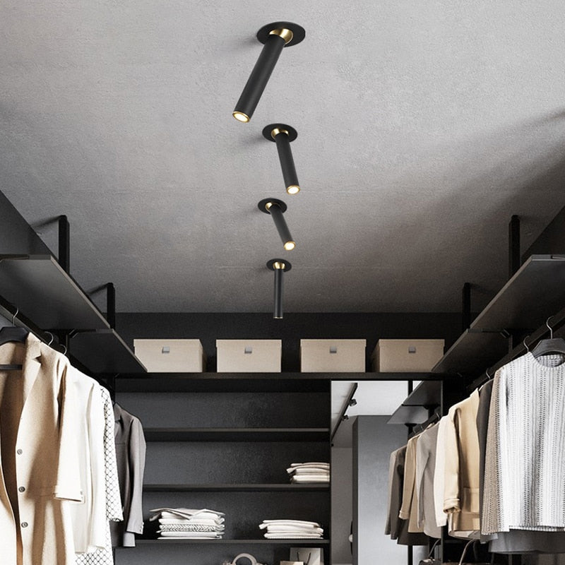 Spotlight living room industrial style lamps and lanterns restaurant clothing store downlights concealed entrance lights