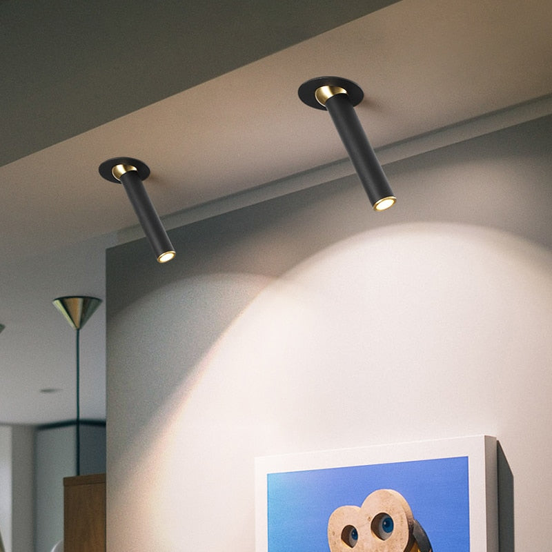 Spotlight living room industrial style lamps and lanterns restaurant clothing store downlights concealed entrance lights