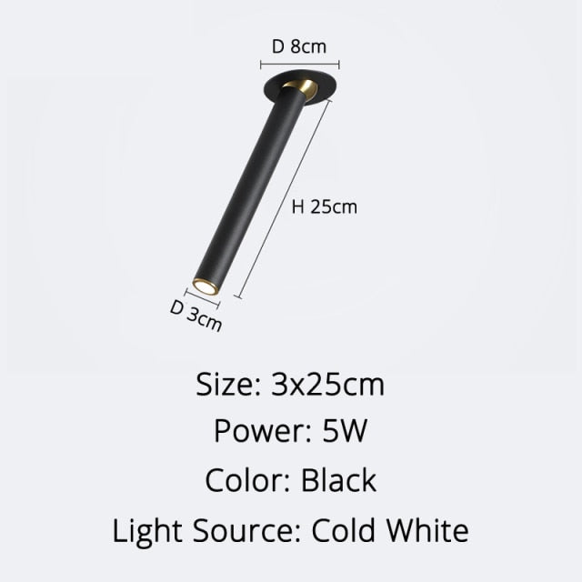 Spotlight living room industrial style lamps and lanterns restaurant clothing store downlights concealed entrance lights