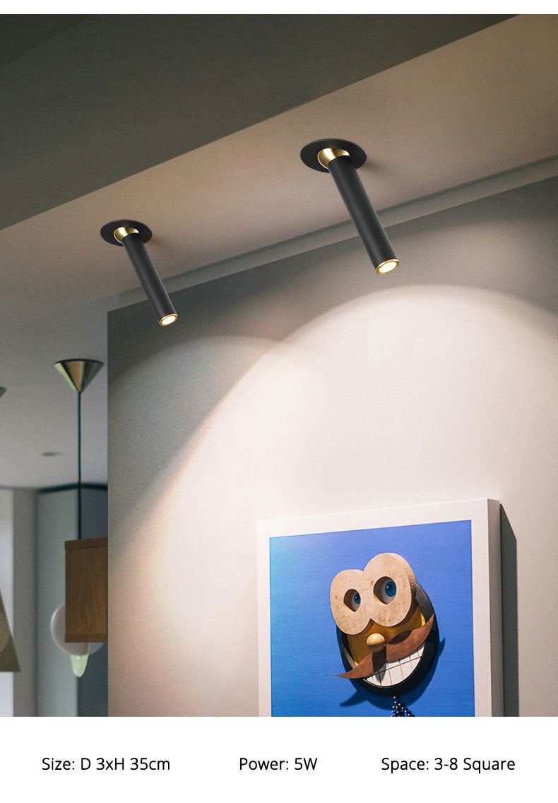 Spotlight living room industrial style lamps and lanterns restaurant clothing store downlights concealed entrance lights