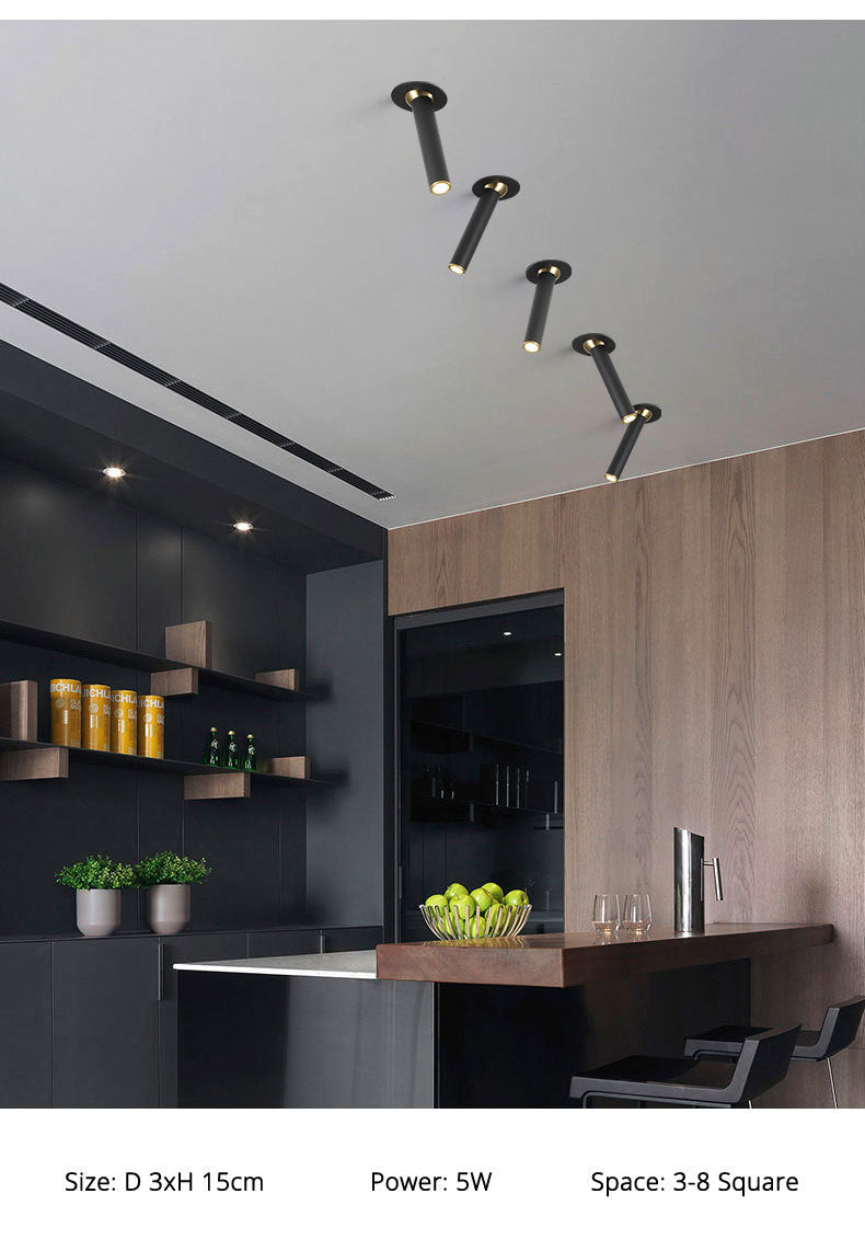 Spotlight living room industrial style lamps and lanterns restaurant clothing store downlights concealed entrance lights