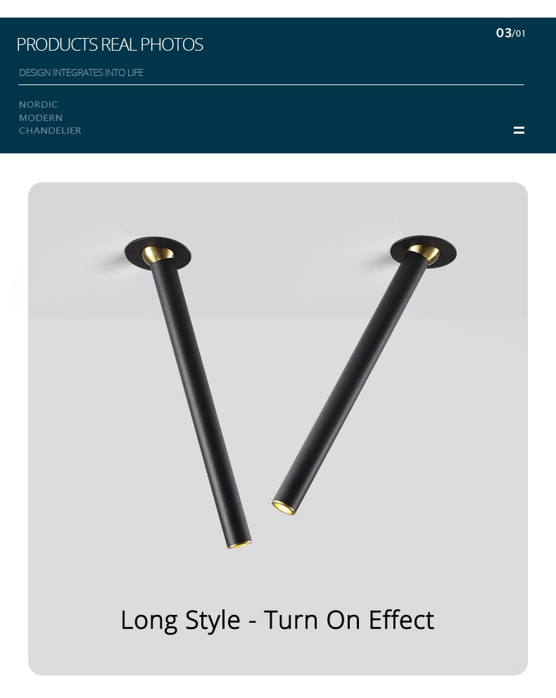 Spotlight living room industrial style lamps and lanterns restaurant clothing store downlights concealed entrance lights