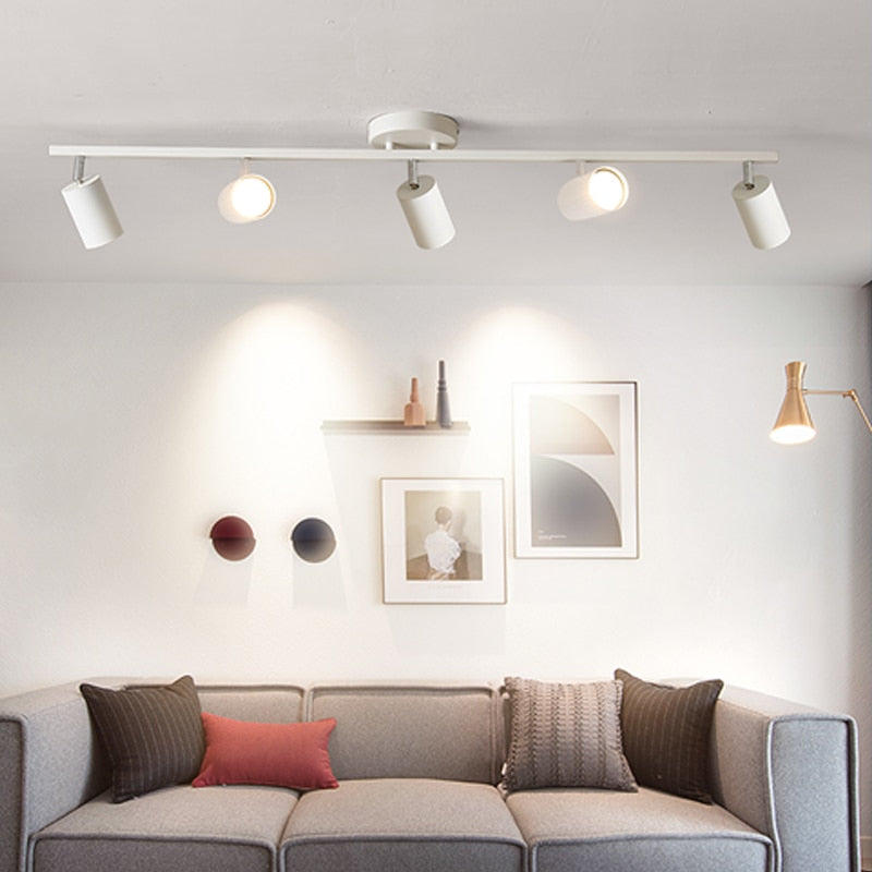 Track light spotlight led ceiling lamp household surface mounted downlight living room background wall cloakroom small spotlight