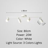 Track light spotlight led ceiling lamp household surface mounted downlight living room background wall cloakroom small spotlight