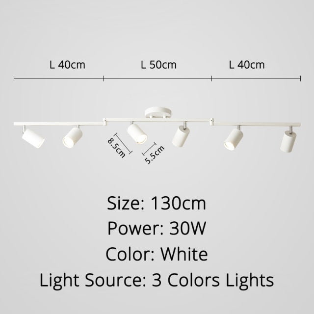 Track light spotlight led ceiling lamp household surface mounted downlight living room background wall cloakroom small spotlight