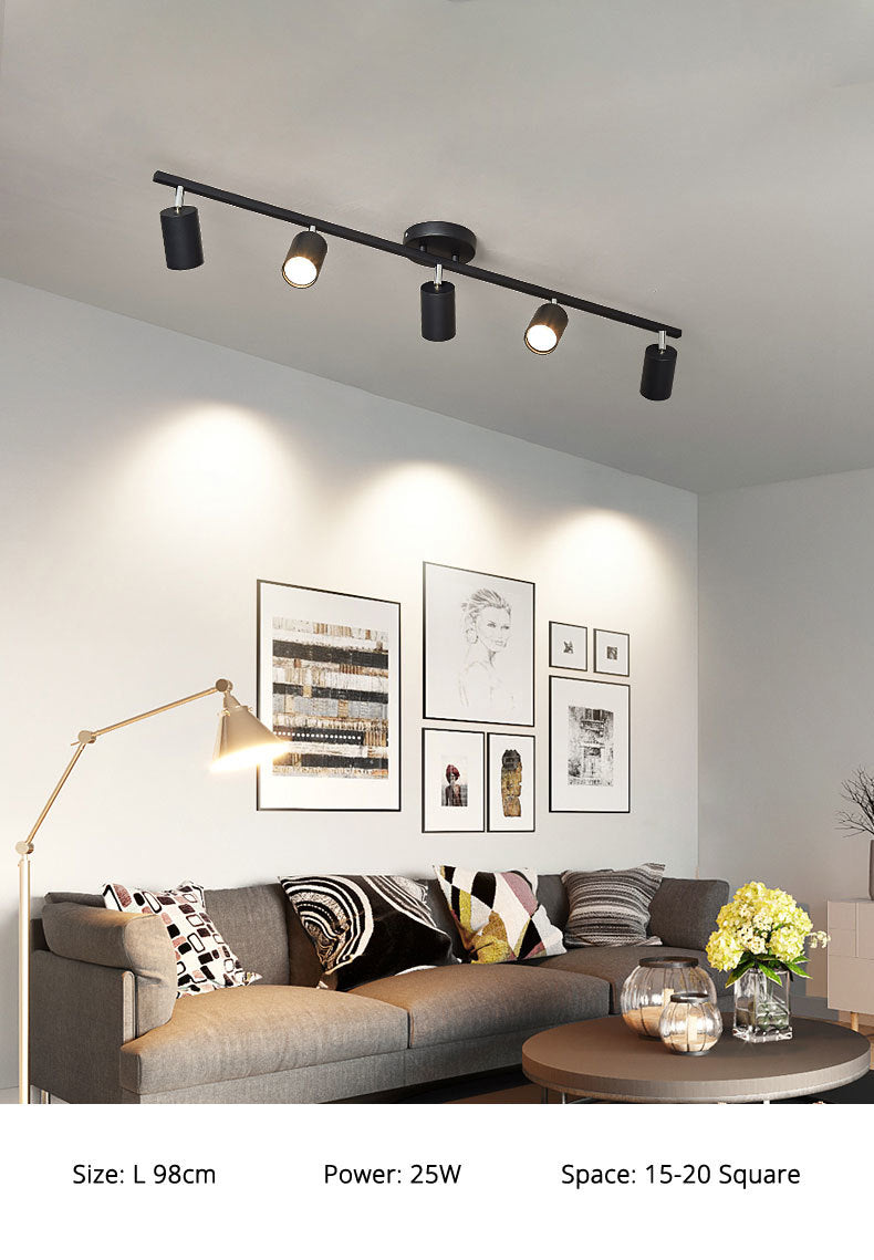 Track light spotlight led ceiling lamp household surface mounted downlight living room background wall cloakroom small spotlight