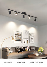Track light spotlight led ceiling lamp household surface mounted downlight living room background wall cloakroom small spotlight