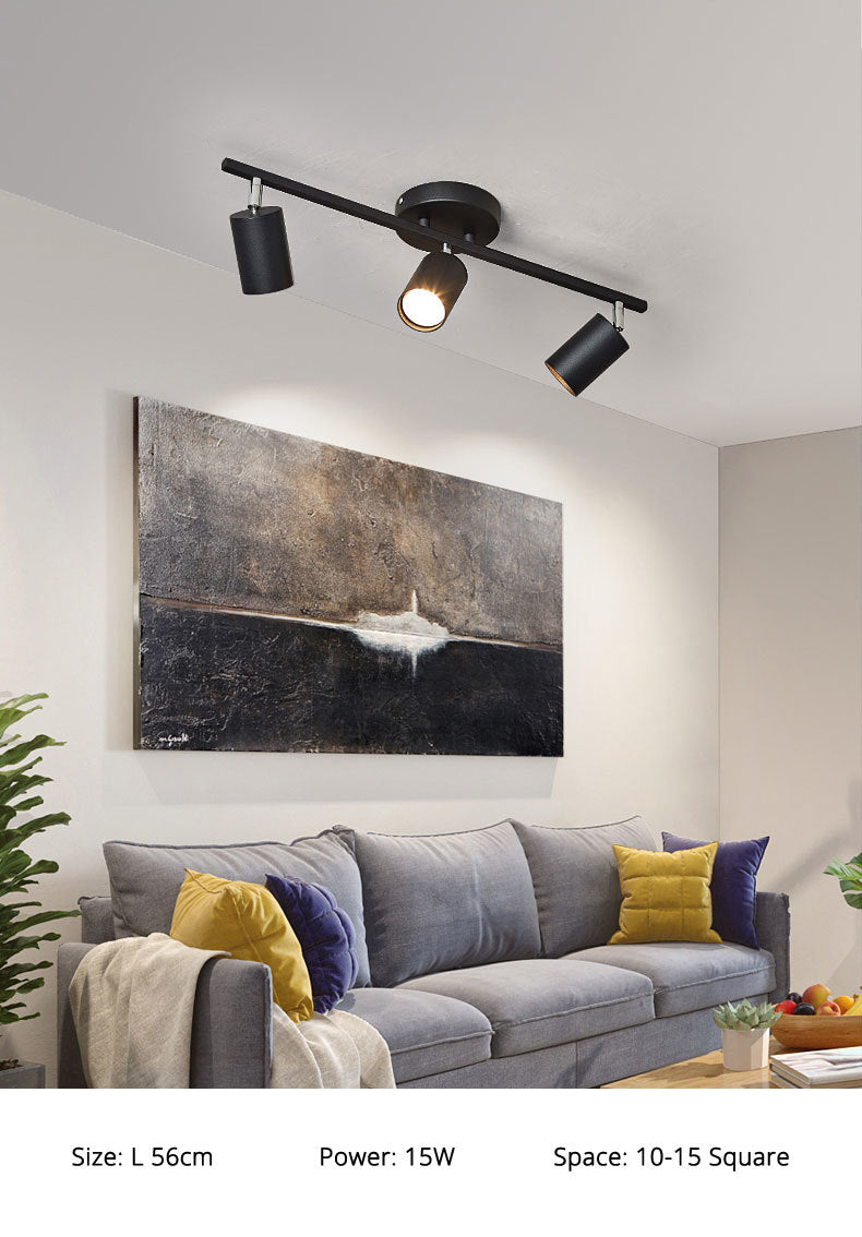 Track light spotlight led ceiling lamp household surface mounted downlight living room background wall cloakroom small spotlight