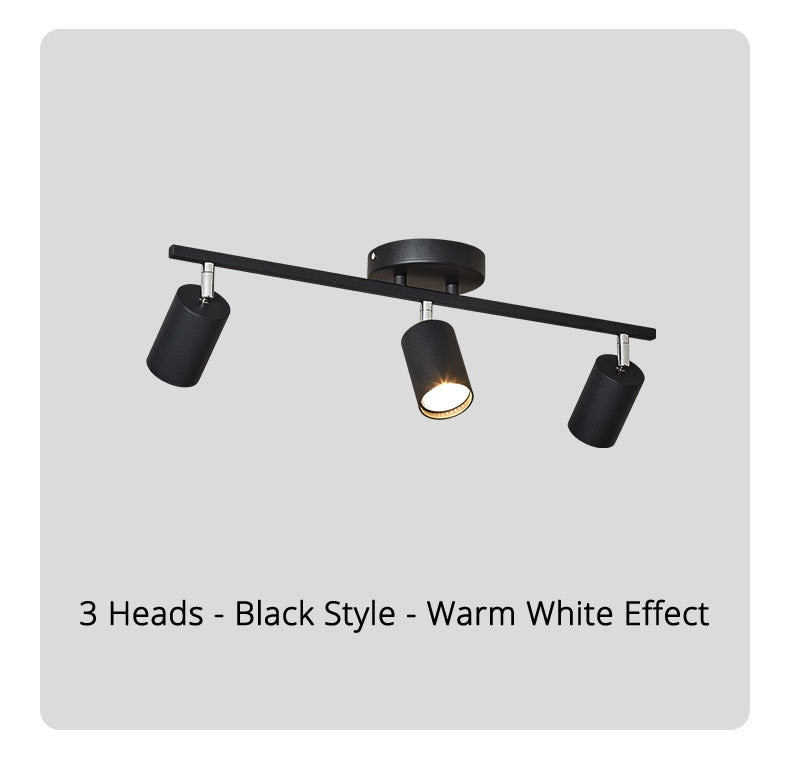 Track light spotlight led ceiling lamp household surface mounted downlight living room background wall cloakroom small spotlight