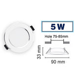 LED Downlight 3W 5W 7W 9W 12W 15W 18W Round Recessed Lamp 110V 220V 230V 240V Led Bulb Bedroom Kitchen Indoor LED Spot Lighting