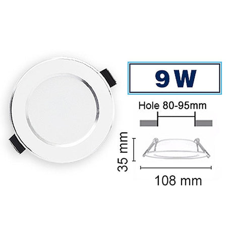 LED Downlight 3W 5W 7W 9W 12W 15W 18W Round Recessed Lamp 110V 220V 230V 240V Led Bulb Bedroom Kitchen Indoor LED Spot Lighting