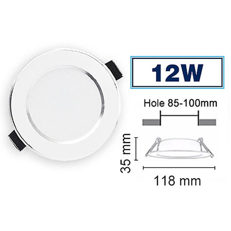 LED Downlight 3W 5W 7W 9W 12W 15W 18W Round Recessed Lamp 110V 220V 230V 240V Led Bulb Bedroom Kitchen Indoor LED Spot Lighting