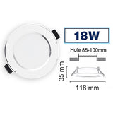 LED Downlight 3W 5W 7W 9W 12W 15W 18W Round Recessed Lamp 110V 220V 230V 240V Led Bulb Bedroom Kitchen Indoor LED Spot Lighting