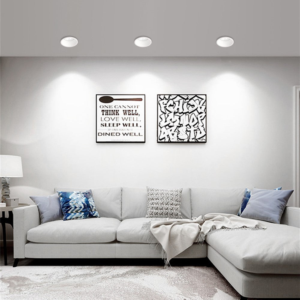 LED Recessed Downlight Dimmable 5W 7W 10W 12W 18W 20W 3000K/4000K/6000K Angle Adjust Ceiling Spot Light DBF 2020 New Deep-glare