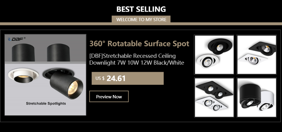 LED Recessed Downlight Dimmable 5W 7W 10W 12W 18W 20W 3000K/4000K/6000K Angle Adjust Ceiling Spot Light DBF 2020 New Deep-glare