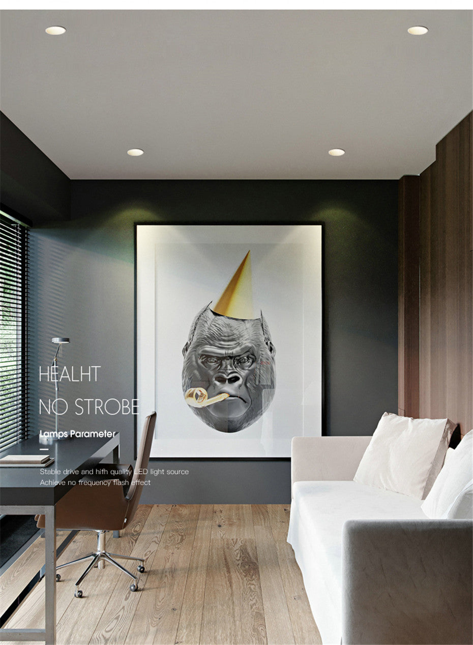 LED Recessed Downlight Dimmable 5W 7W 10W 12W 18W 20W 3000K/4000K/6000K Angle Adjust Ceiling Spot Light DBF 2020 New Deep-glare