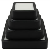 LED Panel Light 1pcs black 6W 9w 12W 18W 24w Surface Mounted LED Ceiling Lights AC85-265V Round Square LED Downlight