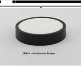 LED Panel Light 1pcs black 6W 9w 12W 18W 24w Surface Mounted LED Ceiling Lights AC85-265V Round Square LED Downlight