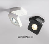 DBF 360 Angle Adjustable Square Surface Mounted Downlight Ceiling Lamp 5W 7W 10W LED COB Spot Light AC110/220V Ceiling Light