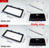 Led Panel no Dimmable Recessed led downlight  12W 18W 24w 32w Square  LED Spot light led ceiling lamp  AC110V 220V