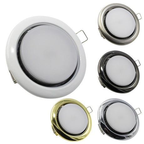 Spot Led Downlights Lamp Round Recessed 8W 110-240V 90mm Cut Hole Aluminum GX53 Light Source 3000K/4000K/6000K