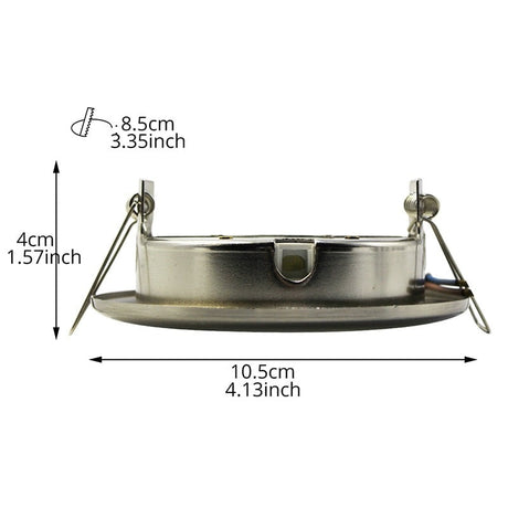 Spot Led Downlights Lamp Round Recessed 8W 110-240V 90mm Cut Hole Aluminum GX53 Light Source 3000K/4000K/6000K