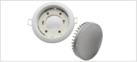 Spot Led Downlights Lamp Round Recessed 8W 110-240V 90mm Cut Hole Aluminum GX53 Light Source 3000K/4000K/6000K