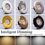 6PCS Waterproof 5W 7W LED Recessed Downlight Ultra Thin Bathroom Lamp Dimmable Round Driveless Ceiling Lighting AC 85-265V