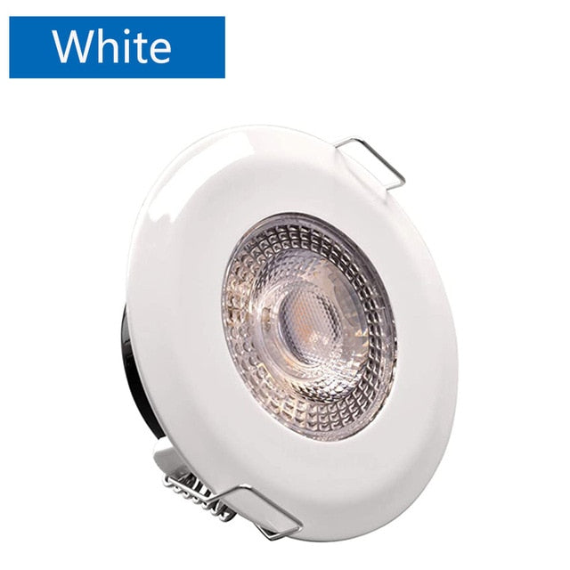 6PCS Waterproof 5W 7W LED Recessed Downlight Ultra Thin Bathroom Lamp Dimmable Round Driveless Ceiling Lighting AC 85-265V