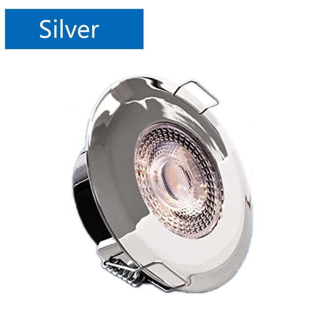 6PCS Waterproof 5W 7W LED Recessed Downlight Ultra Thin Bathroom Lamp Dimmable Round Driveless Ceiling Lighting AC 85-265V