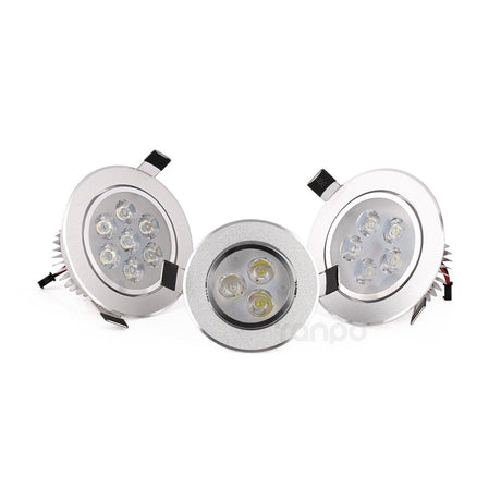 10pcs 3W - 18W Dimmable LED Recessed Ceiling Down Light White Lamp 220V 110V + Driver Downlight Spotlight for Home Office Hotel - LED Lights For Sale : Affordable LED Solutions : Wholesale Prices