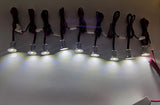 Mini Indoor LED Spot Light 9PCS /1set 12V Downlight Dimmable Recessed Ceiling Stair Light 1W Showcase Cabinet Lights