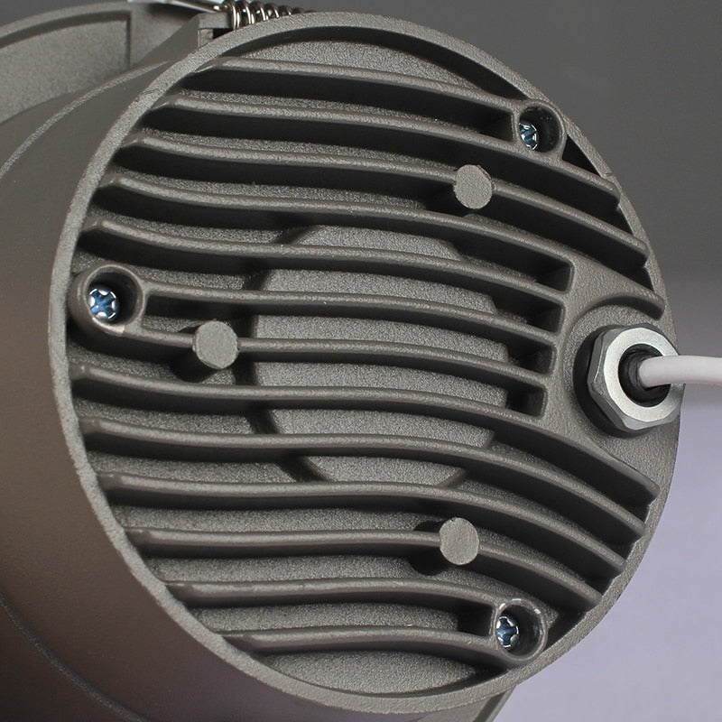 Aisilan LED Downlight White/Black Round Recessed Lamp Super bright 9W Indoor Spot lighting for Bedroom Kitchen